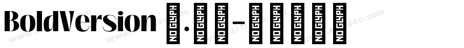 BoldVersion 1.00字体转换